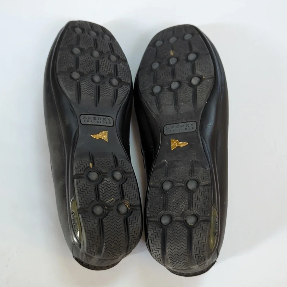 Sperry topsiders, Gold Cup, black slip-on loafer /driving moc. Sz 10